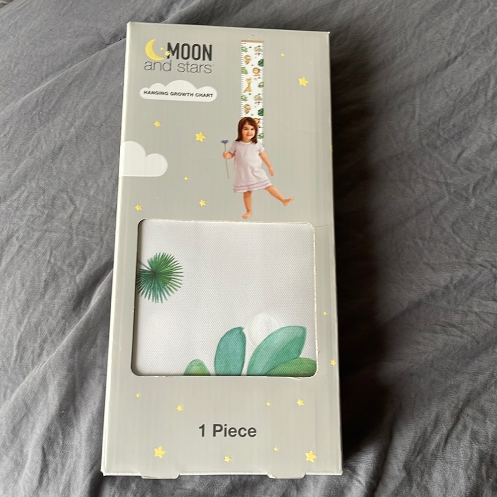 Animal Growth chart safari plant print Child’s baby nursery Hanging growth chart